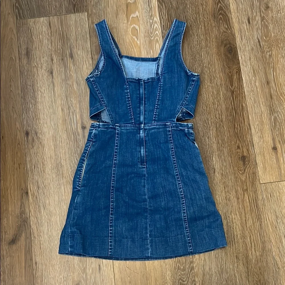 Madewell Sleeveless denim dress - Picture 2 of 5